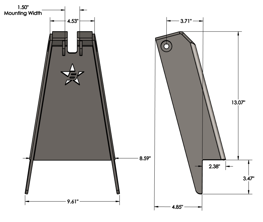 Frame Shock Tower Pair