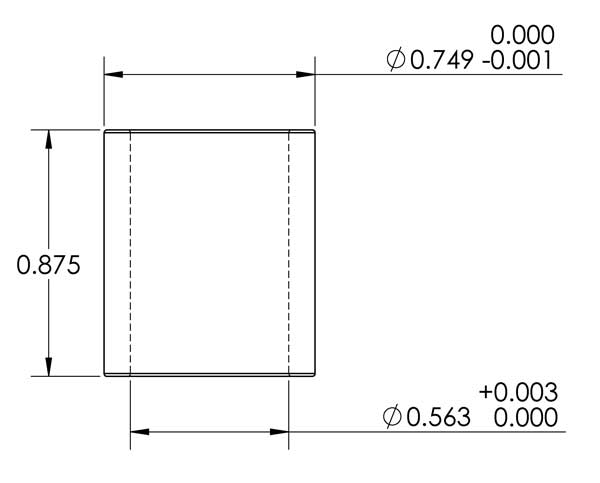 3/4"-9/16" Bore Reducer Bushing