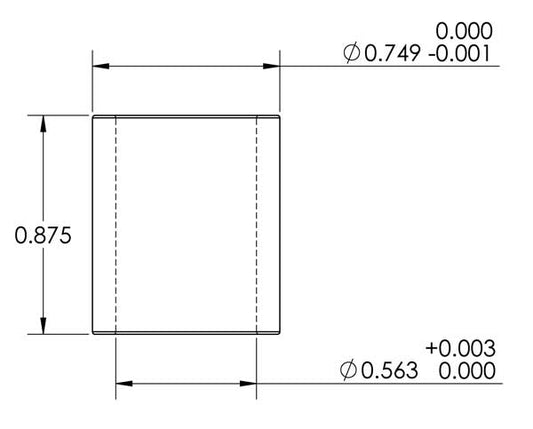 3/4"-9/16" Bore Reducer Bushing