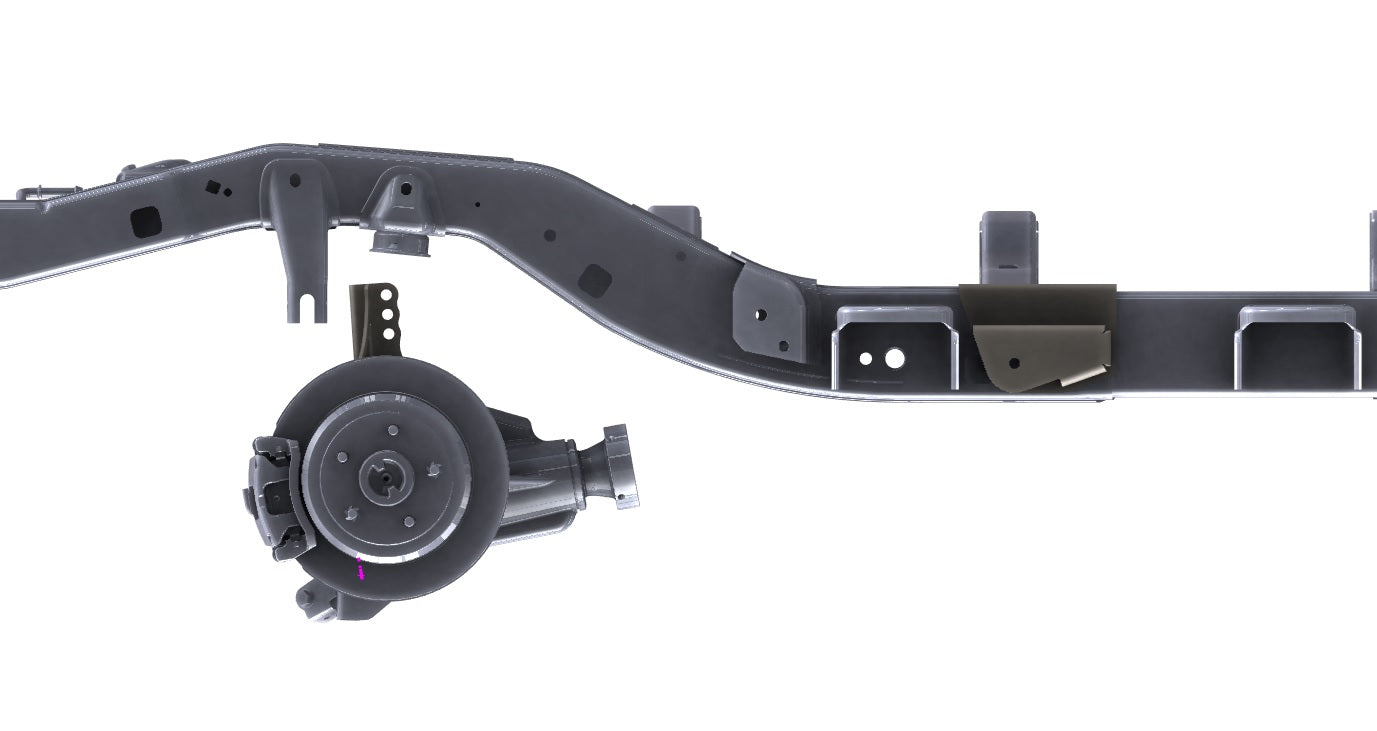 JK Rear High Clearance Lower Control Arm Frame Mounts
