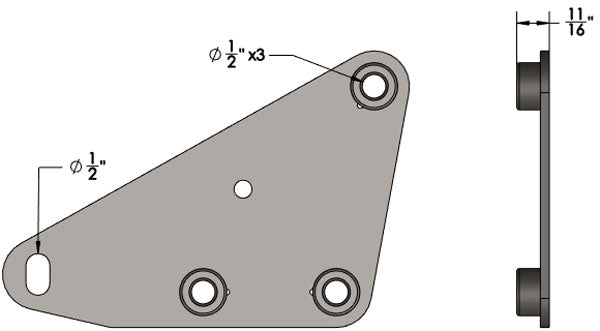 Jeep Cherokee Steering Box Spacer Dimensions
