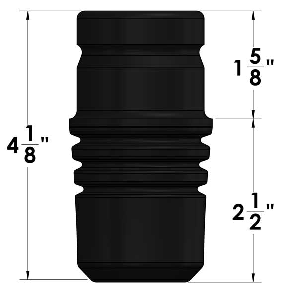 1 Inch Extended Bump Stop Pair HD Polyurethane for TJ Wrangler, ZJ Grand Cherokee, and Ram Trucks