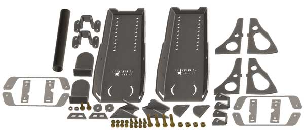 Jeep Wrangler TJ and LJ Rear Frame Brackets Suspension Stretch Kit