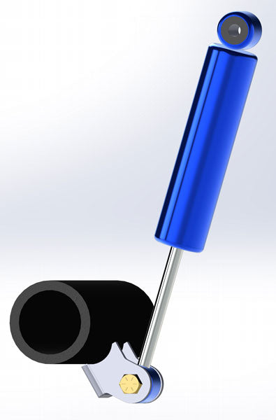 Axle Shock Bracket Installed