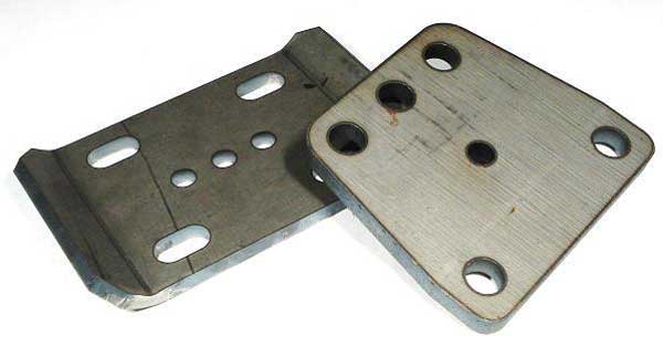 U Bolt Plates, Kingpin Dodge D60 (Front) Pair