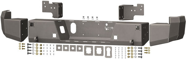 Ford Super Duty Rear Bumper Exploded View with Sensors