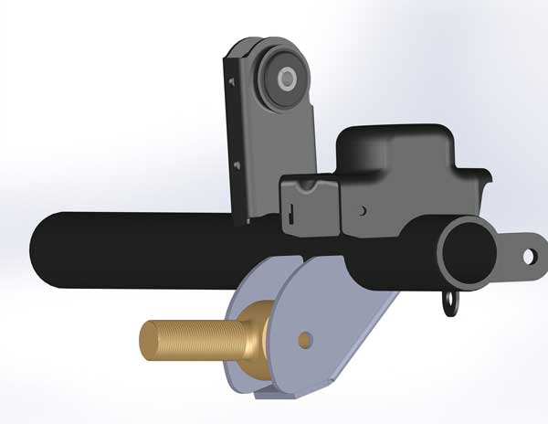 JK Front Axle Lower Control Arm Mount Installed