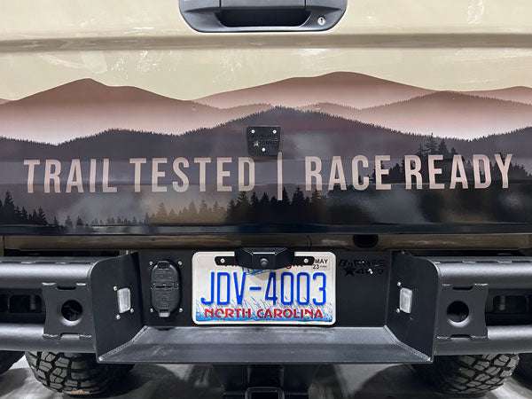 JT Gladiator Rear Camera Relocated with Cover