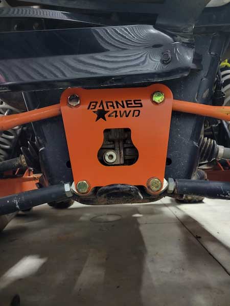 Polaris RZR 1000 Rear Radius Rod Plate