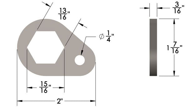 13/16" Hex