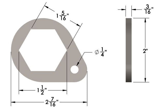 1-5/16" Hex