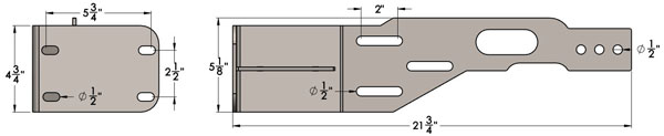 Cherokee Front Bumper Brackets Dimensions