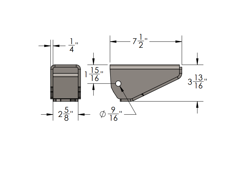 Frame Link Mount Bracket Pair