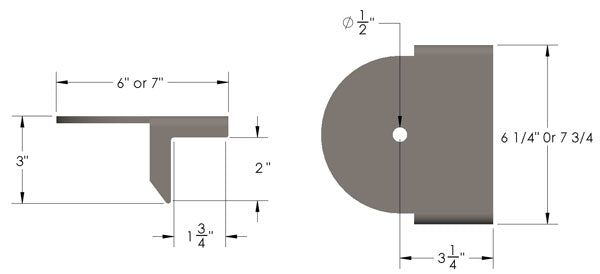 COIL BUCKET OFFSET DIMENSIONS