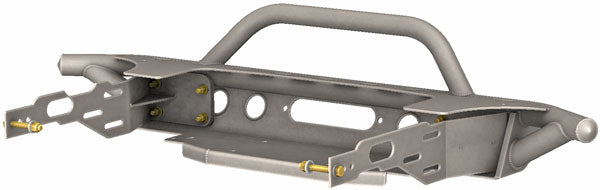 JK Winch Bumper Mounted to XJ Bumper Brackets (Bumper Not Included)