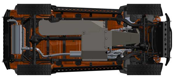 Jeep JKU 4 Door Skid Plate Kit – Barnes 4WD