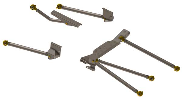 Jeep JK 3 Link Suspension Kit (Crossmember appearance may vary depending on year model)
