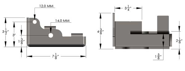 JK PANHARD MOUNT DIMENSIONS