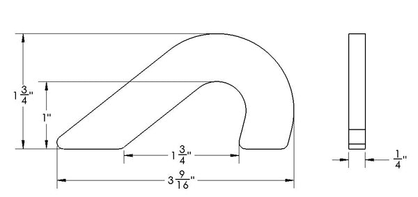 Medium Tie Down Point 1/4"