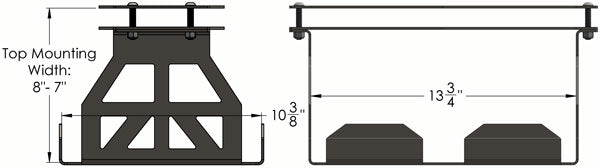 Double Battery Box with Dimensions