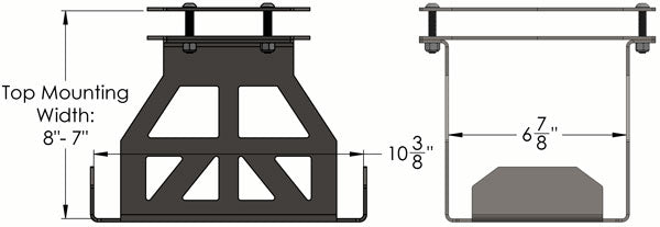 Single Odyssey Battery Box with Dimensions