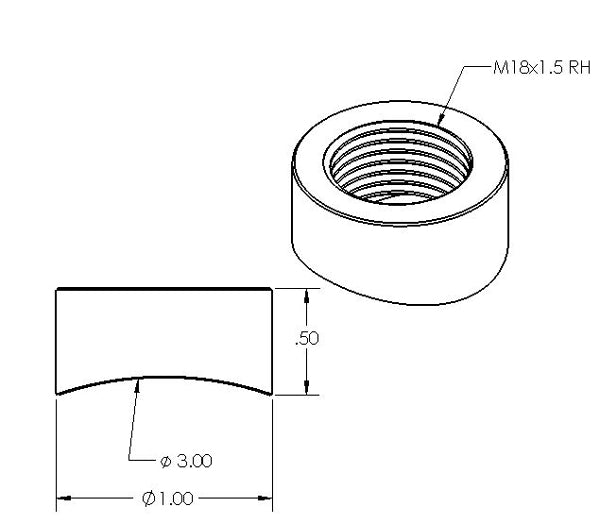 Steel O2 Bung