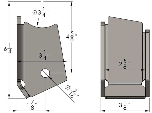 Short Side Control Arm Mount