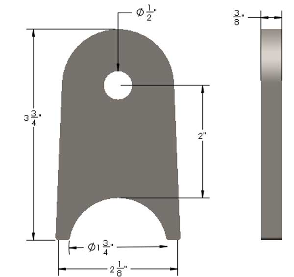 Medium Tab Dimensions