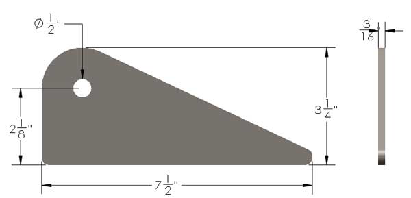 Frame Tab Dimensions