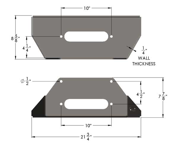 Warn 8274 Bracket Dimensions