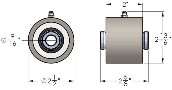 Barnes4WD Flex Joint Dimensions