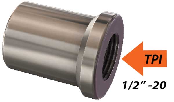 Affordable Threaded Tube Inserts: 1 1/4, 7/8, 3/4, 5/8, 1/2, 1 1/2 ...
