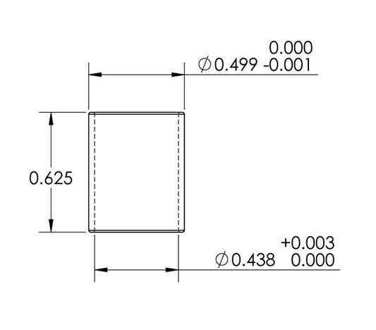 1/2"-7/16" Bore Reducer Bushing