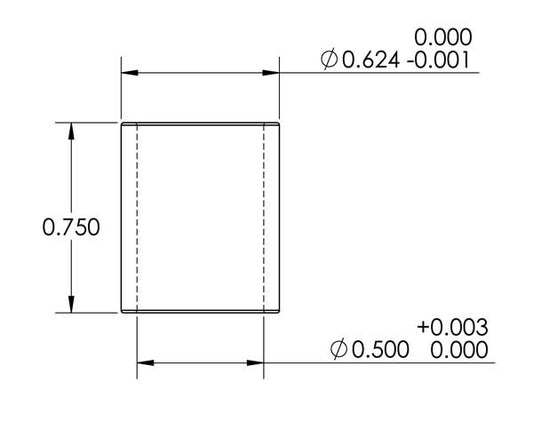 5/8"-1/2" Bore Reducer Bushing