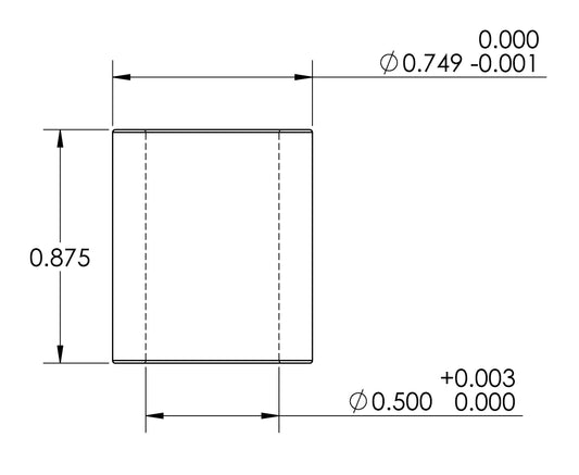 3/4"-1/2" Bore Reducer Bushing