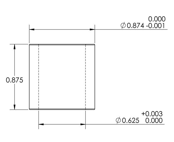 7/8"-5/8" Bore Reducer Bushing