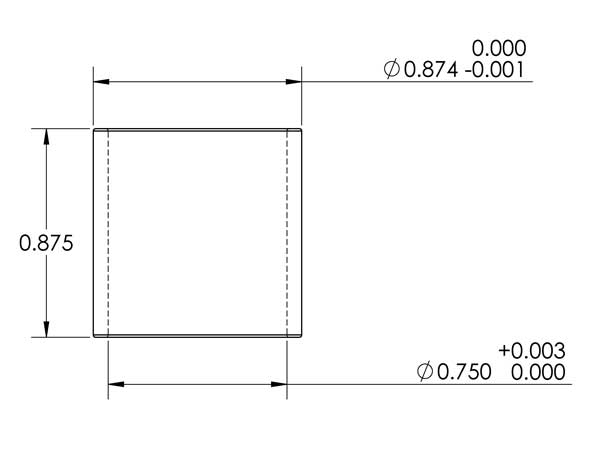 7/8"-3/4" Bore Reducer Bushing