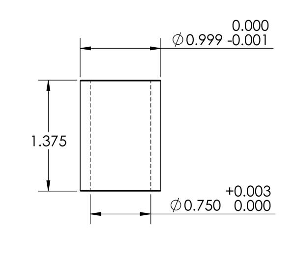 1"-3/4" Bore Reducer Bushing