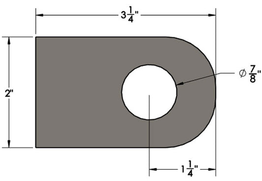 Bumper Clevis Dimensional