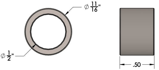 Air Shock 1.50" Mounting Width Spacers