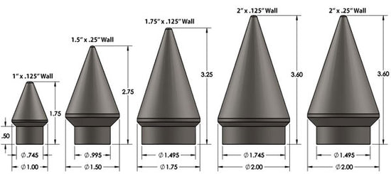 Tube End Spikes – Barnes 4WD
