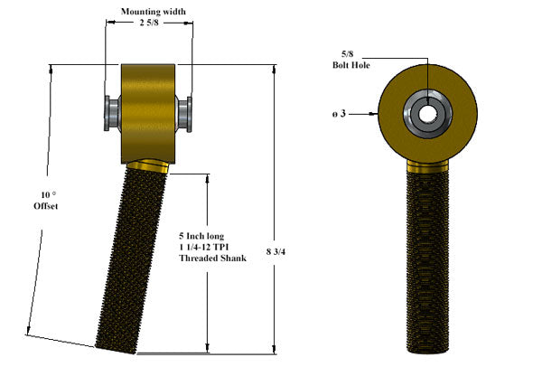 Offset Enduro Joint Dimensions