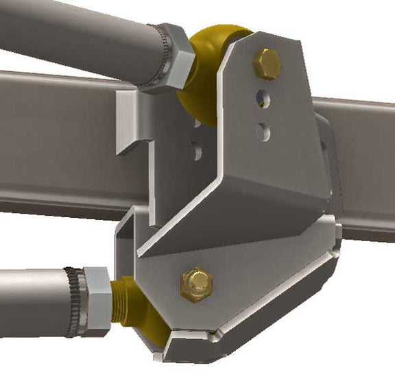 Adjustable Upper Triangulated Combination 4 Link Frame Bracket Kit Barnes 4WD