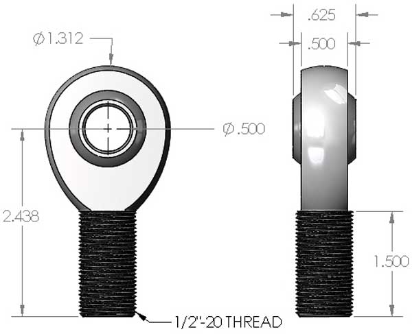 1/2 x 1/2-20 Chromoly 4 Link Kit With Jam Nuts – QS Components, Inc 1/2 x 1/2-20 Chromoly 4 Link Kit With Jam Nuts – QS Components, Inc