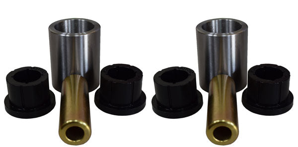 DOM Sleeve & Poly Bushing  3 Inch Mounting Width 9/16" Bolt Hole PAIR