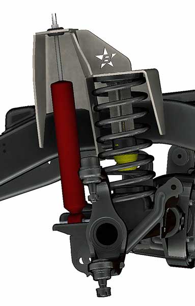 Front Coil Spring Mounts Jeep Wrangler TJ and LJ Front Frame Coil and Shock Towers – Barnes 4WD