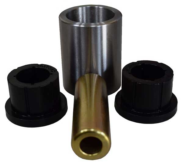 DOM Sleeve & Poly Bushing 2 5/8 Inch Mounting Width 5/8" Bolt Hole