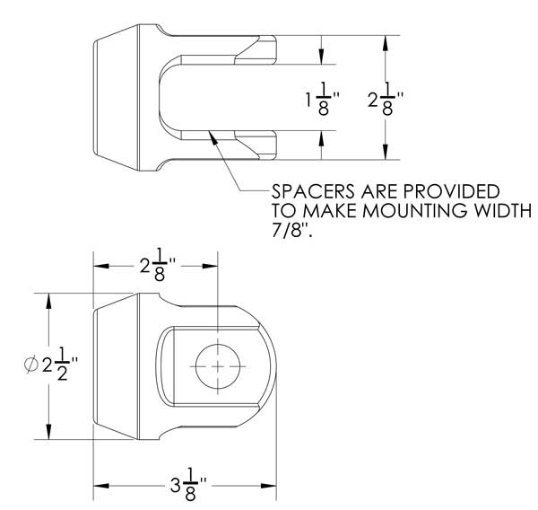 Cylinder Clevis Dimensions