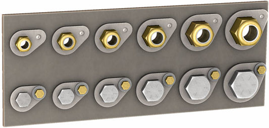 Hex Capture Washers Welded or Bolted Down