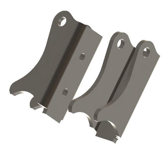 JK Front Axle Shock Bracket Pair